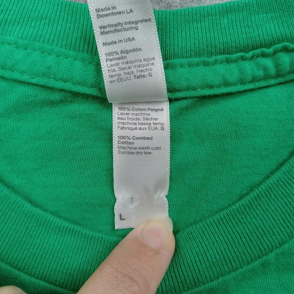 Google Shirt Mens Large Green Tech Computer Internal Systems Promo USA Vintage - Picture 3 of 8